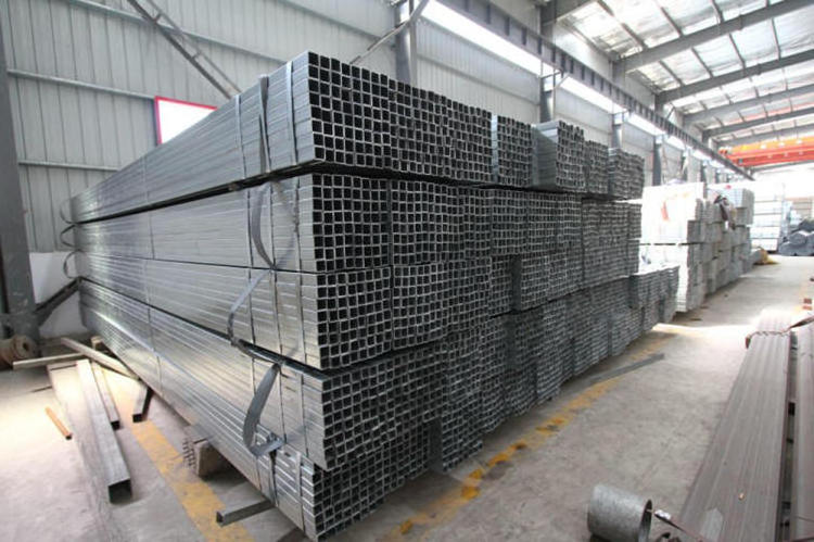 Square tube 40x80 galvanized rectangular hollow section steel pipe galvanized rectangular pipe