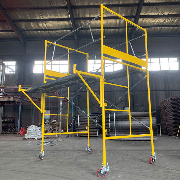 Jis scaffold caster ladder step frame,cross brace 1700x1219mm main frame,Joint pin scaffolding pin u lock