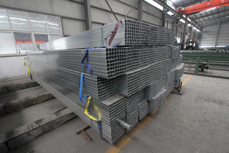 Square tube 40x80 galvanized rectangular hollow section steel pipe galvanized rectangular pipe