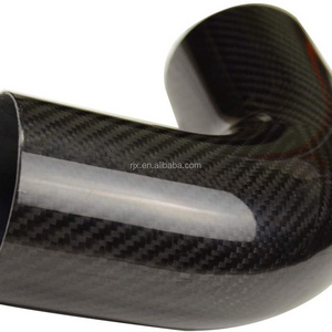 RJX High Strength Gross Finish 90 Degree Real Carbon Fiber Bent Tube Pipe Connectors