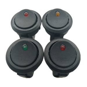 12v 24v 250v Multi-color dot illuminated rocker switch is better than Taiheng rocker switch