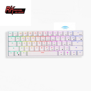 Factory direct ducky one mini keyboard 12  led light 61 key gaming usb keyboard abs durable Royal Kludge RK61 RK 61keyboard