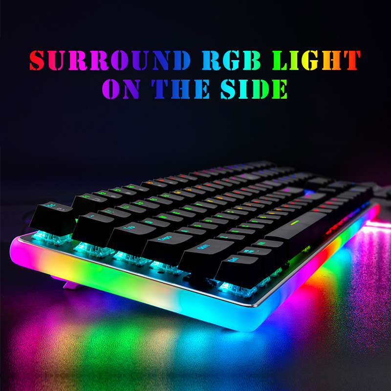 D103 mini graphics key board computer card gaming gamer keyboard mechanical racing slot game ps4 games rgb keyboard