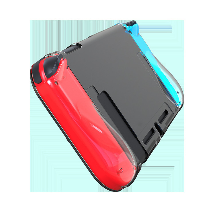 wholesale switch TPU case split transparent shell NS game silicone host TPU protective sleeve handle soft shell for Nintendo