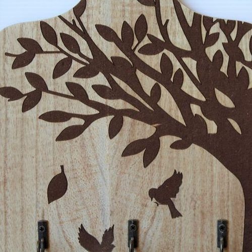 Tree Of Life Board Hook Key Rack Holder