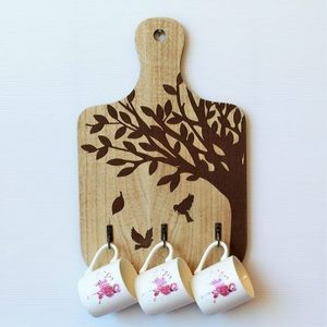 Tree Of Life Board Hook Key Rack Holder