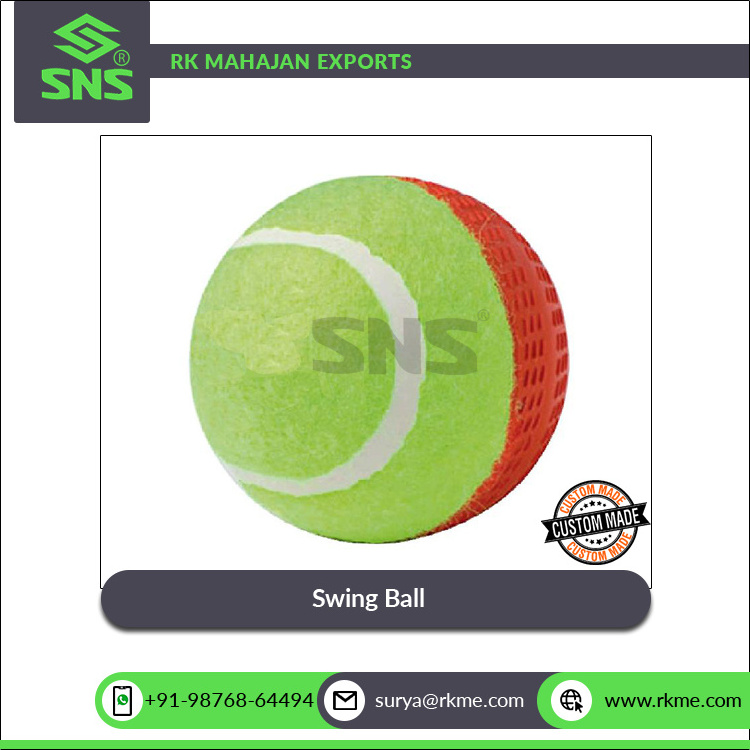 Hollow Core Construction Best Quality Wholesale Supply Swing Cricket Ball for Swing Ball Practice from Indian Manufacturer