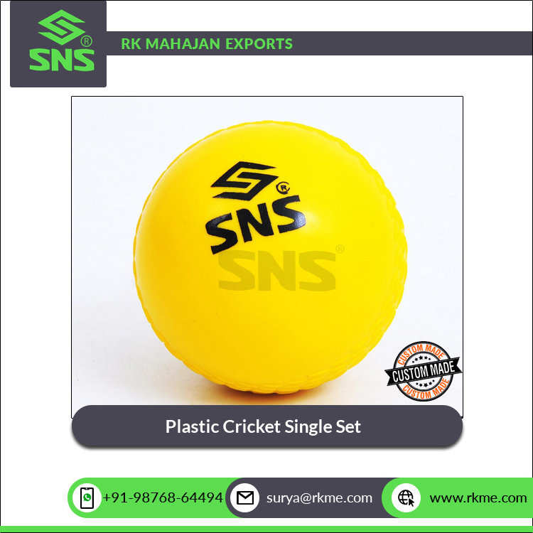 High Quality Best Selling Customized OEM Sturdy Construction Plastic Beach Garden Cricket Single Set with Smart Carry Bag