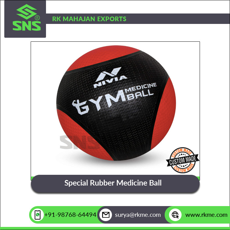 Bulk Quantity Supplier of Good Quality Premium Bladder Special Rubber Medicine Ball Ideal for Classic Medicine Ball Workout