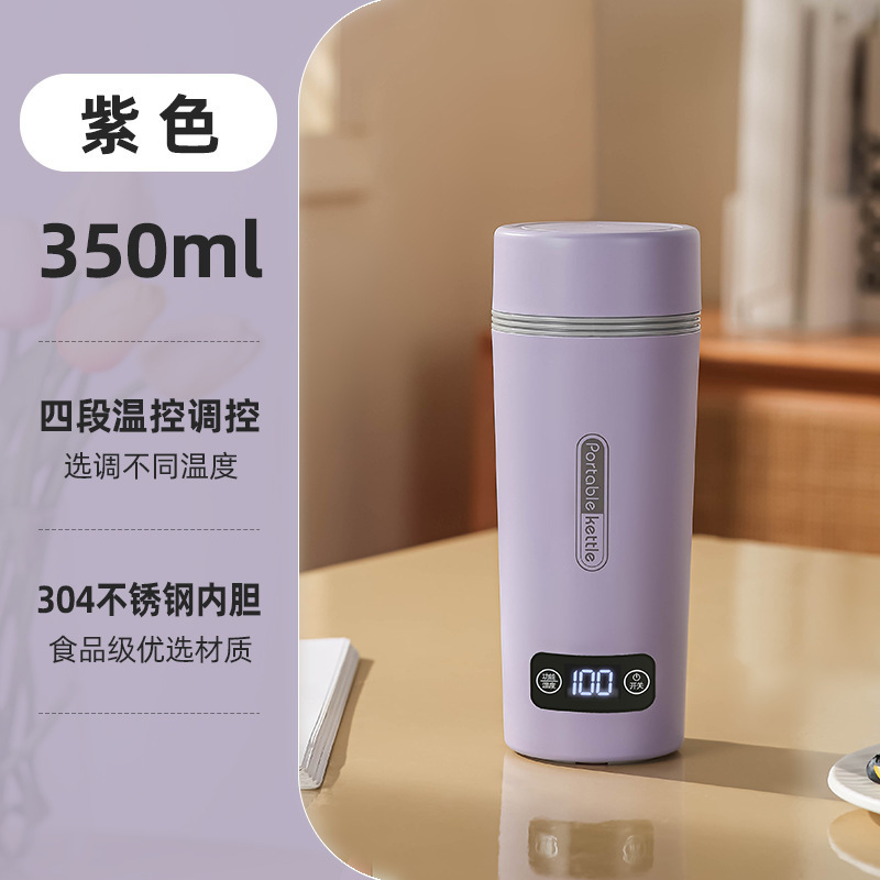 Travel Electric Kettle Portable Small Mini Tea Coffee Kettle Water Boiler 350ml Water Heater With 4 Temperature Control