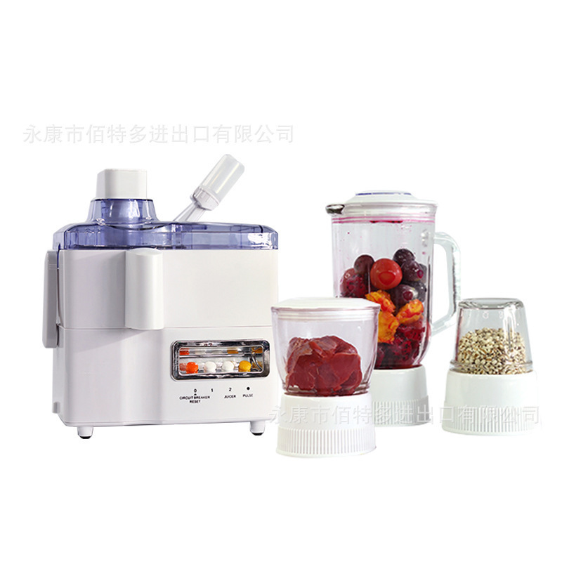 Household Juicer Mixer Wall Breaking Machine Meat Cutter Fruit and Vegetable Juicer Cooking Machine 4 in 1 500W Car Usb Plastic