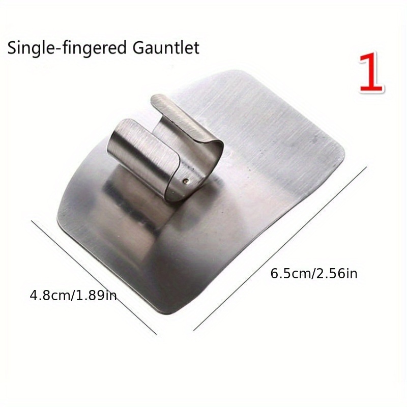 Kitchen Finger Guard Stainless Steel Finger Guard For Slicing Reusable Metal Finger Protector Safety Cutting Tools