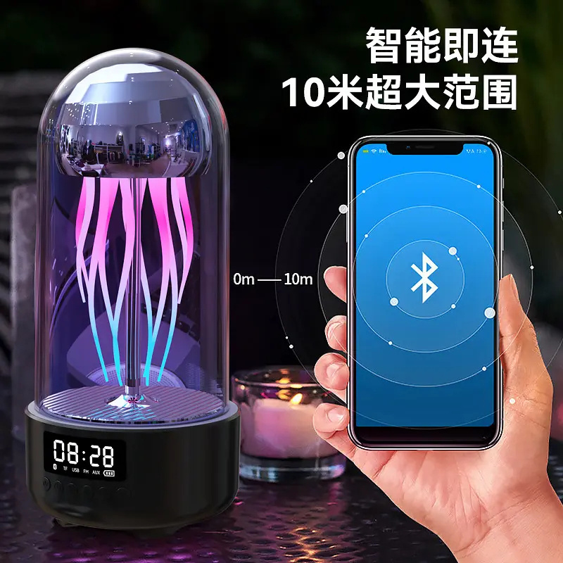 Blue ChristIdeas Dazzle Colour Jellyfish Glow Bluetooth Stereo Stereo Breathing Lamp Intelligent Bluetooth Speakers Furnishing