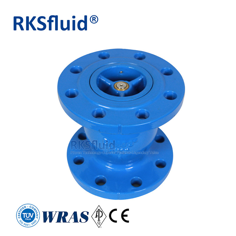 Water valve factory spring-assisted check valves ductile iron PN16 DN80 3inch flange silent sewage check valves for sump pump