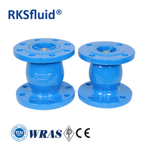 Water valve factory spring-assisted check valves ductile iron PN16 DN80 3inch flange silent sewage check valves for sump pump