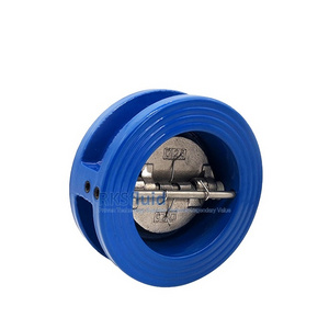 Chinese factory ANSI SS304 disc Ductile iron Metal Seat dual plate wafer flap check valve PN16 DN100