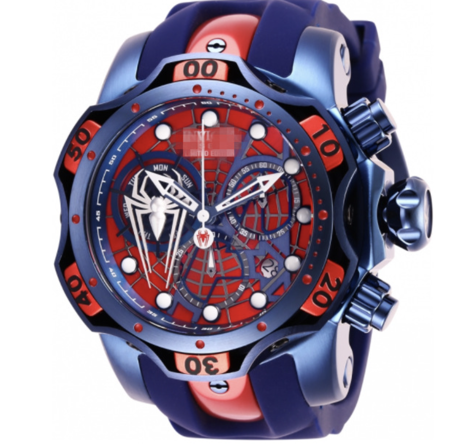 2024 Hot Selling Large Dial Stainless Steel Men's Quartz Watch Spider-Man and Iron Man Dial Design Fashionable and Trendy