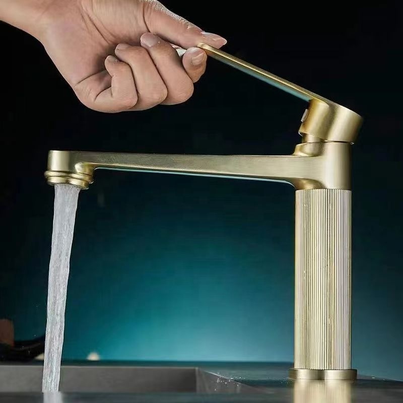 Toilet Tap Bathroom Mixer Water brass faucet  Brushed Gold Brass Basin Faucet