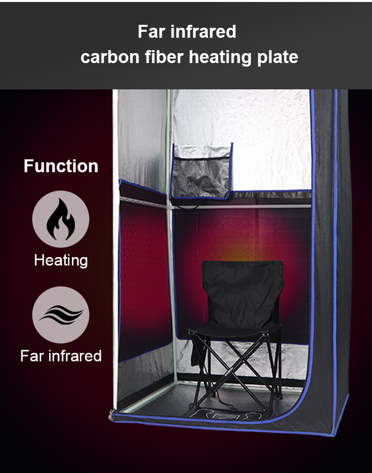 Reliable OEM/ODM Factory Direct Infrared Sauna Tent Personal Sauna Room Larger Size Full Body Sauna