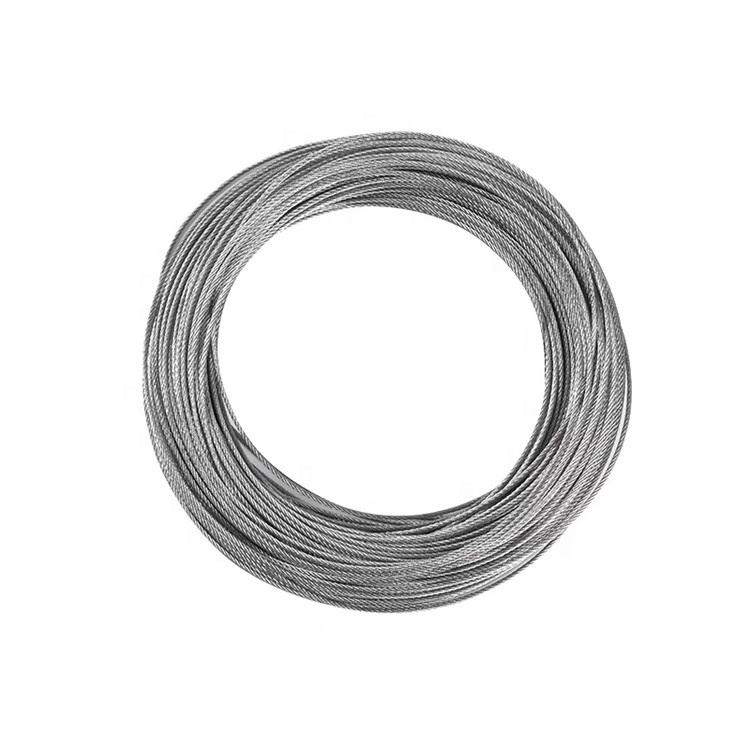 304 7x7 good quality 7*7 stainless steel wire rope 0.5mm stainless steel cable