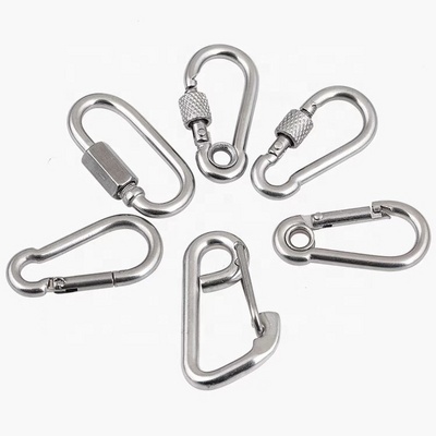 Sale Heavy Duty DIN5299C Carabiner Hook Polisghed Rigging Hardware 304 316 Stainless Steel Spring Snap Hook