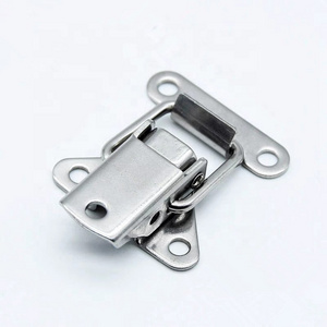 Wholesale J500 Stainless steel butterfly spring latch case toggle clip  cabinet hasp lock