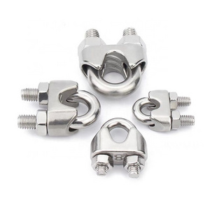 Good Quality DIN741  Wire Rope Clip Supplier Stainless Steel Wire Rope Rigging Hardware With Fittings