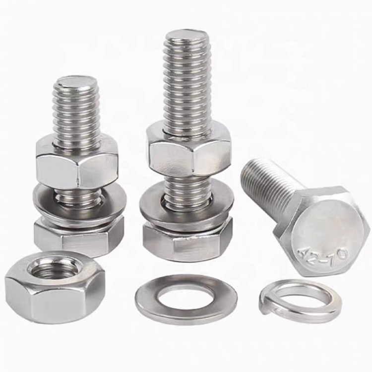 Manufacturing Wholesale Price All kinds of stainless steel hexagon bolts and nuts Screw washers Metric