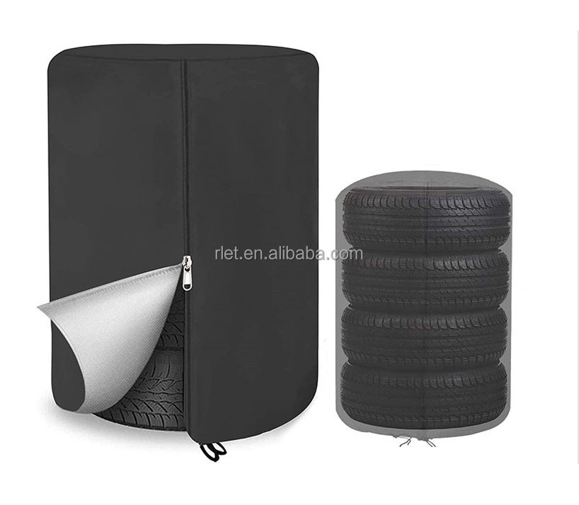 custom  Can hold 4 tire storage durable set tire covers 420d  rav4 spare tire cover for  toyota prado