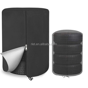 custom  Can hold 4 tire storage durable set tire covers 420d  rav4 spare tire cover for  toyota prado