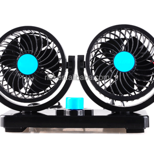 portab front solar powered osillating clip no noise dashboard fan dual head  cooling fan 12v auto in car fan