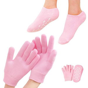 Reusable Custom Personal Hands Feet Whitening Skin Care Spa Moisturizing Gel Gloves and Socks