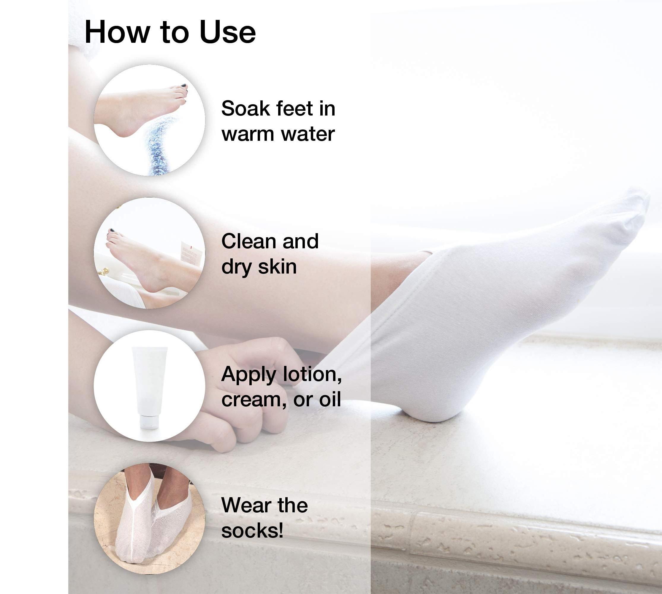 Hot Sale Soften Anti Slip Moisturizing Spa Foot Skin Care Exfoliating Heels Moisturizing Gel Socks For Dry Cracked