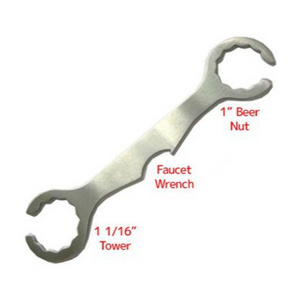 Beer Faucet Wrench Homebrew Stainless Steel