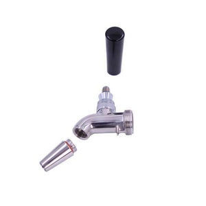 Homebrew Beer Tap Polished Chrome Draft Beer Faucet - Keg Faucet Kegerator Spout Brewery equipment with replaced tipsd