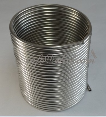 Tri-Clover Counterflow Wort Chiller Stainless Steel Heat Exchanger 1.5 TC Cooling Coil 9.52x0.5x10M Custom Made