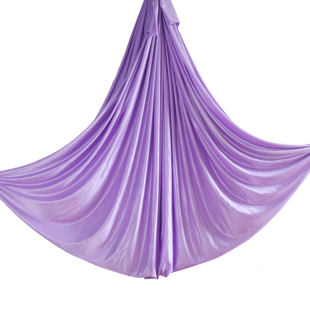 Professional Flying Aerial Swing Silk Fabric Foldable 5m Ultra Strong Elastic Trapeze Yoga Swing Hammock Sling Stand