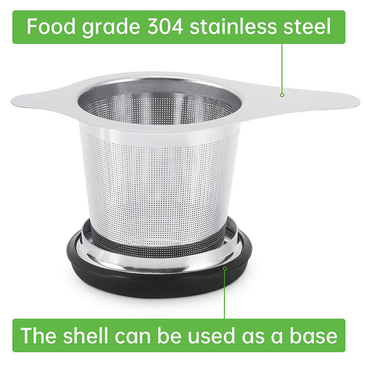 Bulk Wholesale Reusable Loose Tea Leaf Steeper Strainer Stainless Steel Tea Infuser