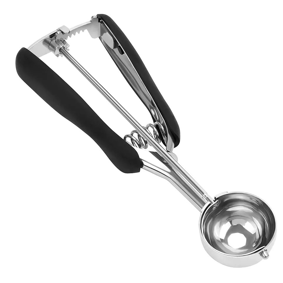 3pcs Stainless Steel Ice Cream Cookie Scoop with Anti-Freeze Handle