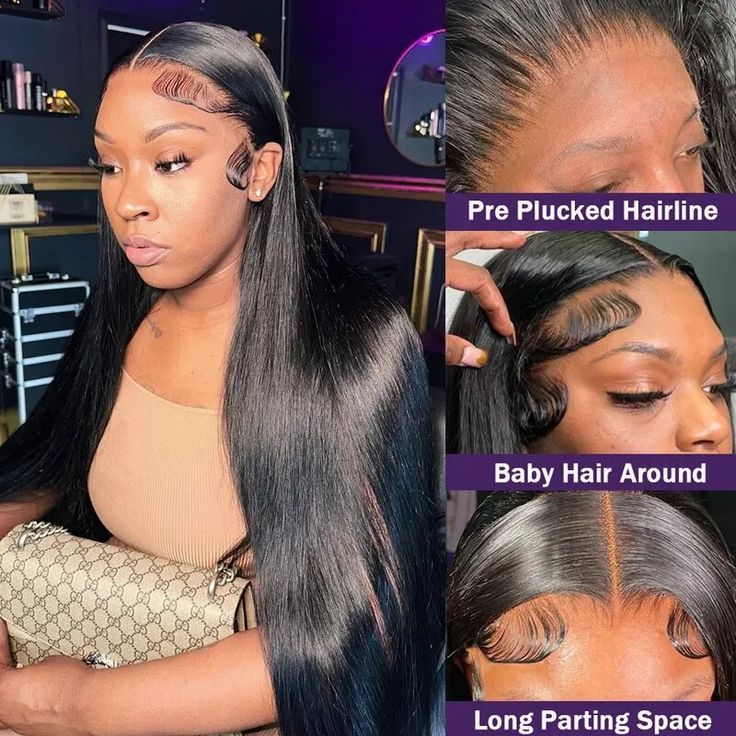 40 Inch Bone Straight Human Hair Lace Front Wigs Cuticle Aligned Hd Lace Frontal Wig Vietnamese Raw Hair Wigs For Black Women