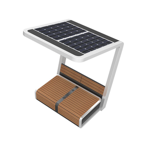 2024 New model Solar Garden Bench with LED Lights Charger Wifi Bluetooth Audio Modern Smart Bench Outdoor Solar Bench