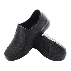 High Quality Comfortable Hotel Anti Slip Soft Safety Low Top Eva Kitchen Chef Work Shoes Without Lace