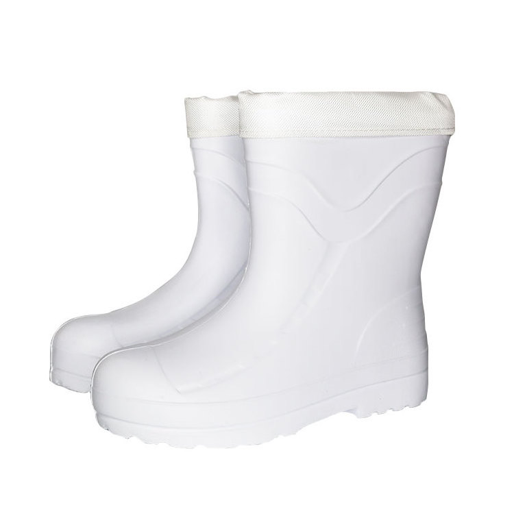 Wholesale Ultra Lightweight Anti Slip Waterproof Kitchen Chef Eva Foam Rubber Boots Food Industry Sanitary Safety Rain Boots