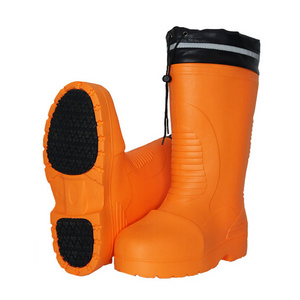 Popular Oem Fishermen Fly Fishing Safety Work Cold Storage Thermal Eva Fur Winter Waterproof Ski Snow Rain Boots For Men