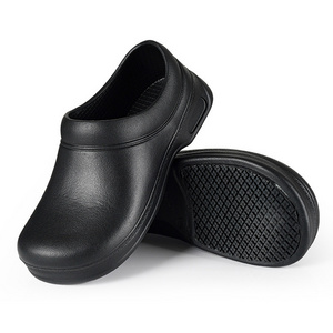 Men Women Lightweight Non Slip Waterproof Oil Resistant Medical Hotel Restaurant Kitchen Safety Eva Foam Clogs Chef Work Shoes