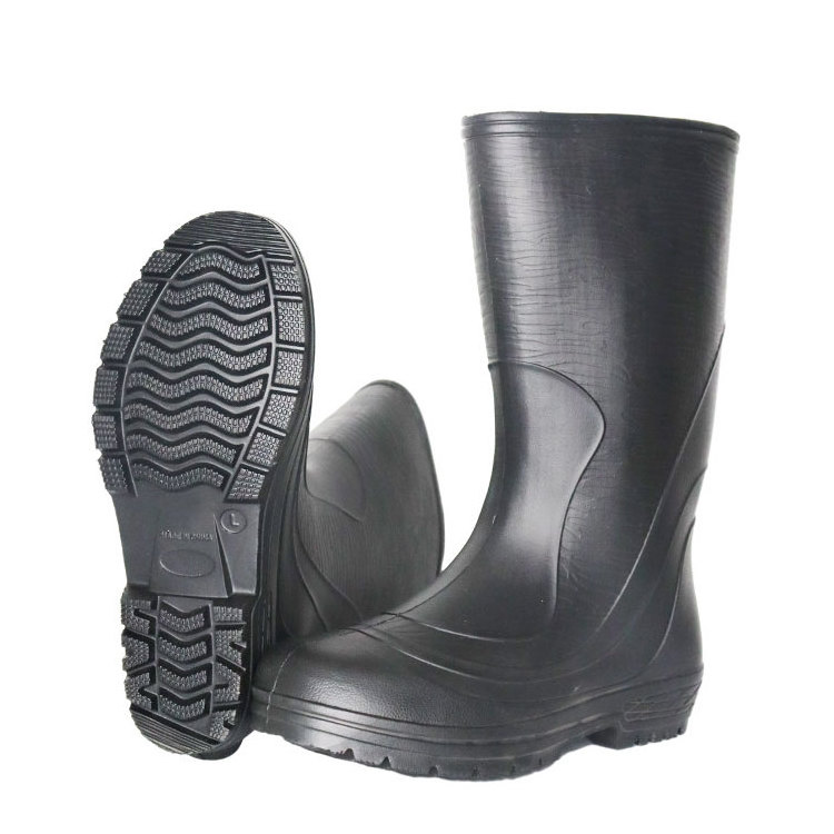 Custom Light Weight Waterproof Anti Oil Fishery Fisherman Fly Fishing Wading Farm Hunting Eva Rain Boots For Men