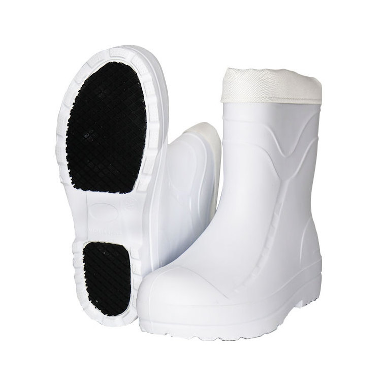 Wholesale Ultra Lightweight Anti Slip Waterproof Kitchen Chef Eva Foam Rubber Boots Food Industry Sanitary Safety Rain Boots