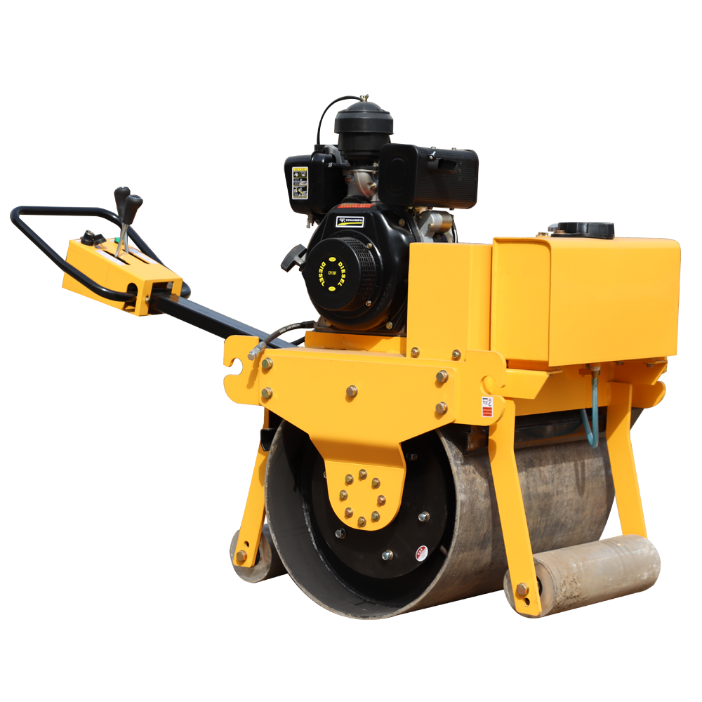 new hand mini self-propelled hydraulic vibratory soil rubber tire drum road roller compactor  for sale