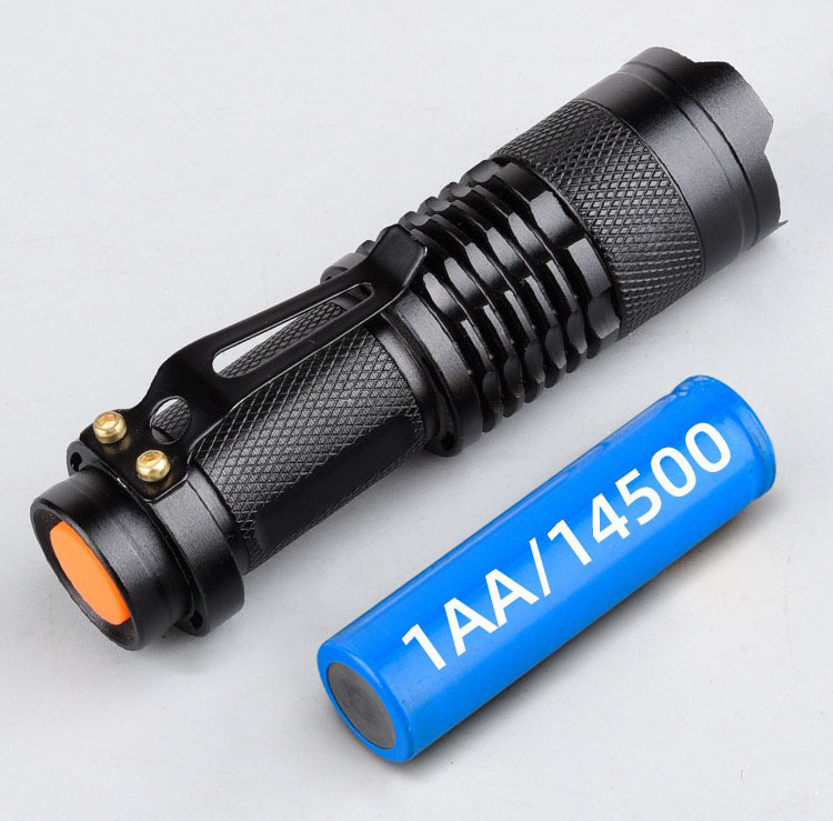 Free Laser Logo 3 Work Mode Aluminium Alloy Zoom Focus Mini Small Portable Pocket LED Light Hospital Tactical Flashlight