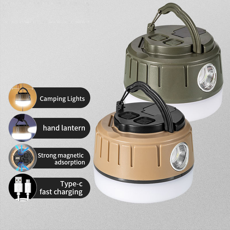 Portable Strong Magnet Multi LED Rechargeable Torch Flashlight Work Light Lantern for Camping Hiking